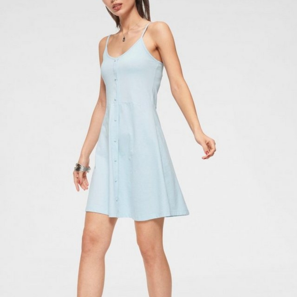 VERO MODA Adrianne Short Blue Dress Size L